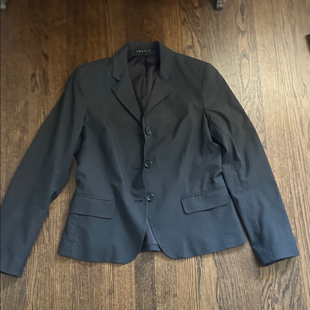Theory Women's Black Three-Button Blazer and Pant suit